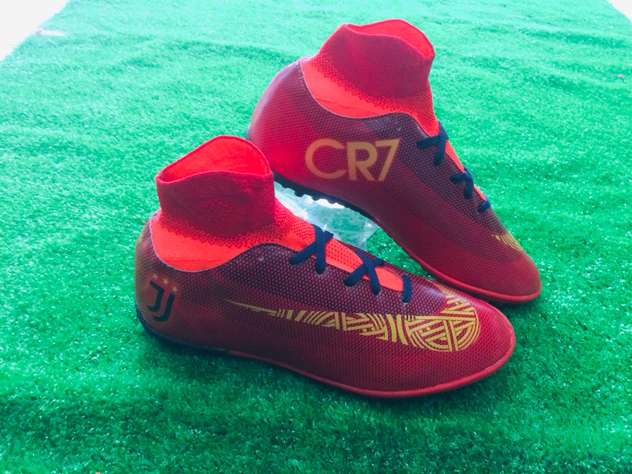 [HCM]Giày đá banh giày đá bóng cổ cao CR7: khâu full đế