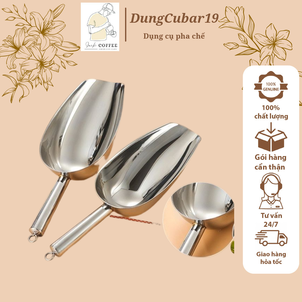 Muôi inox xúc đá loại dày hàng cao cấp dụng cụ xúc đá inox không gỉ đủ kích thước với thiết kế gọn nhẹ cảm giác chắc chắn và bền bỉ trong quá trình sử dụng.