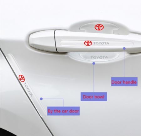 Miếng dán chống trầy xước ô tô bằng Silicon, trầy xước gương chiếu hậu, phụ kiện bên ngoài tem ô tô, Miếng dán Silicon chống trầy hõm cửa xe.