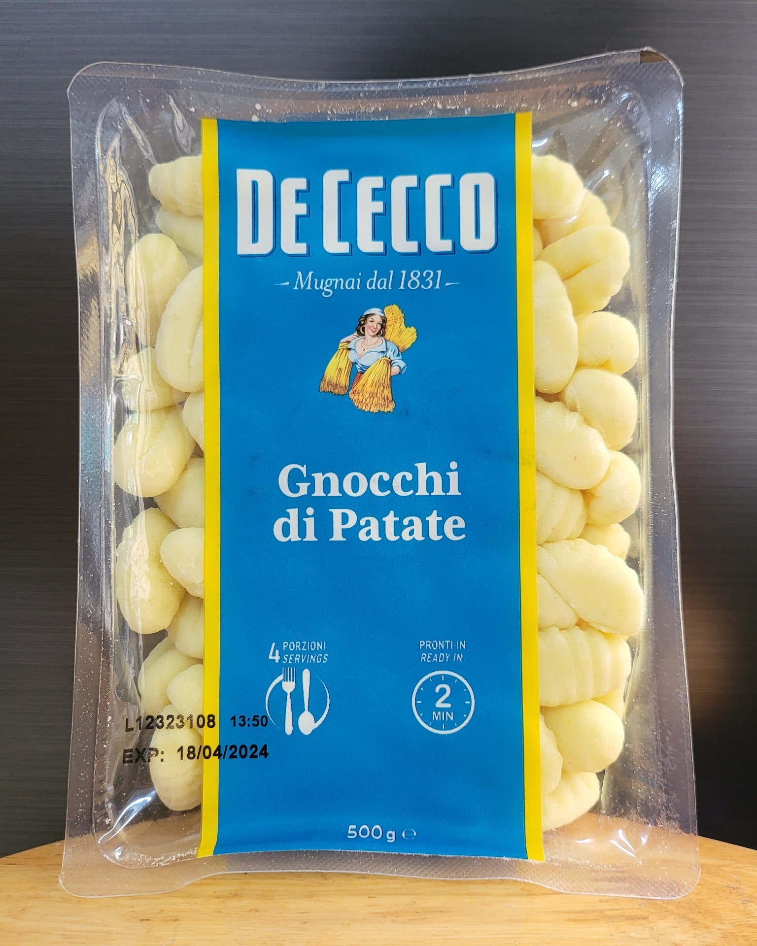 DE CECCO - hộp 500g - NUI KHOAI TÂY (từ khoai tây nghiền) / Ý / Potato Gnocchi