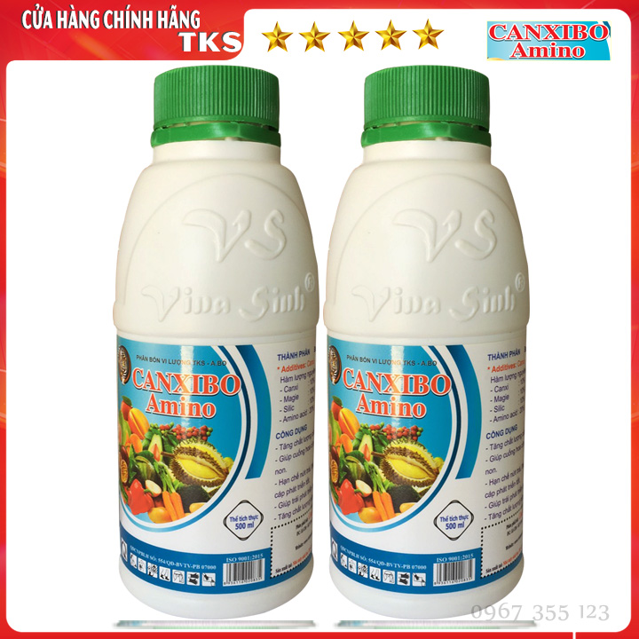 CANXIBO AMINO Phân Bón Lá Cao Cấp Chống Rụng Hoa, Trái Non, Chống Nứt Trái - Chai 500ml