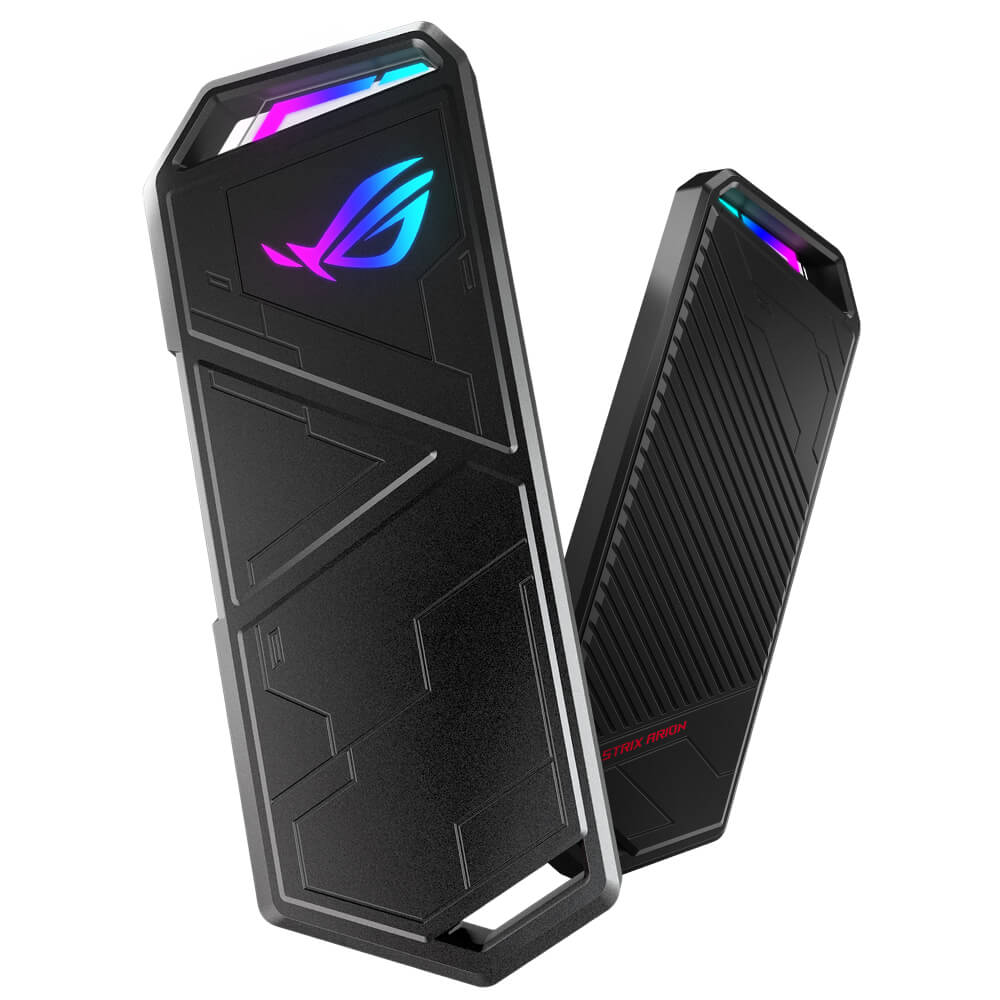 Box - Hộp đựng ổ cứng SSD ASUS ROG STRIX ARION ESD-S1C, LED RGB đồng bộ Aura Sync, Hàng chính hãng, Bản Lite / Bản Full