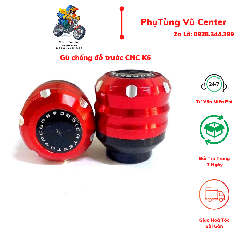 [HCM] [ Giá 1 cặp ] Gù chống đổ trước CNC có chụp mẫu K6