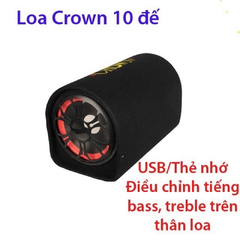 Loa bluetooth SUB CROWN 10  tròn, Crown 10 vuông