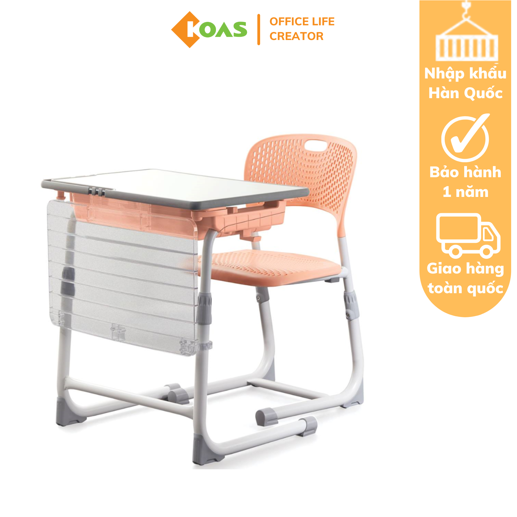 BÀN GHẾ HỌC SINH  (Made in Korea) ROY PLUS series - CRD0615