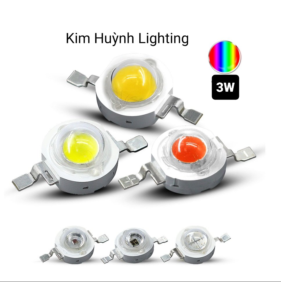 Nhân led 3W siêu sáng (gói 10 con)