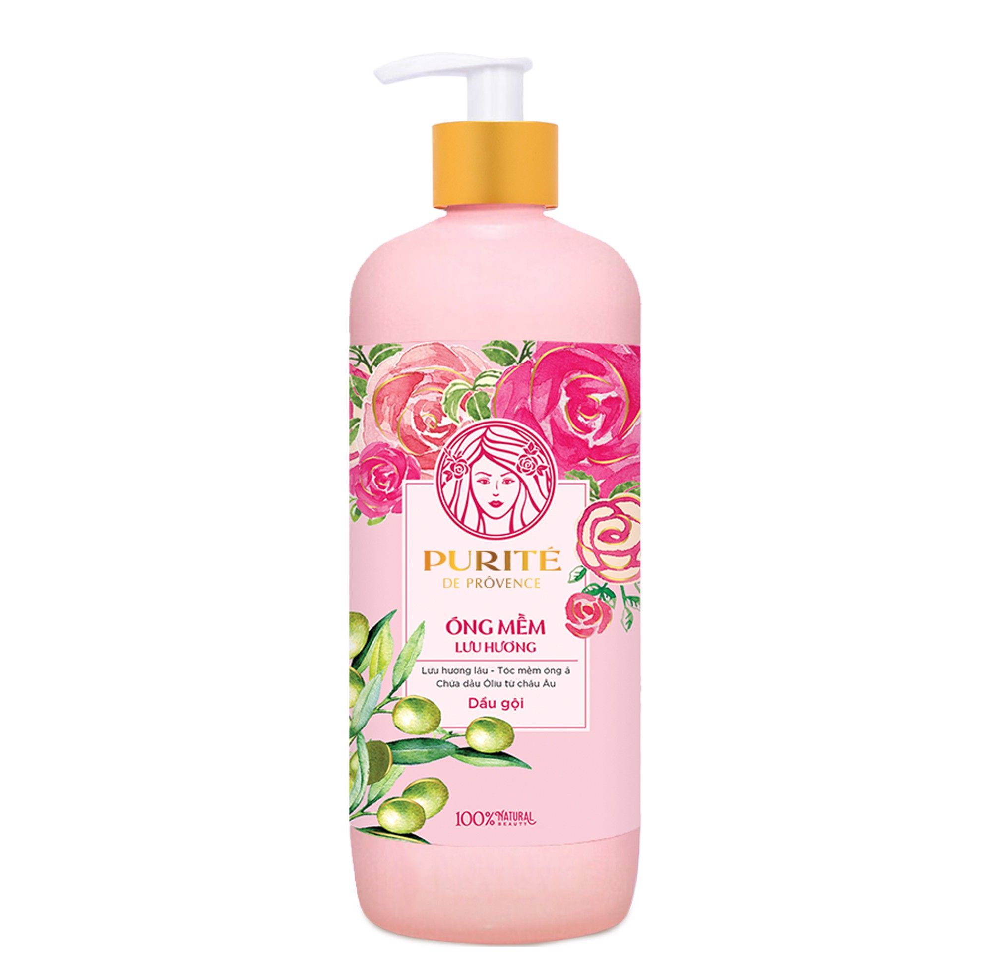 Dầu gội Purite by Provence hoa hồng 600ml