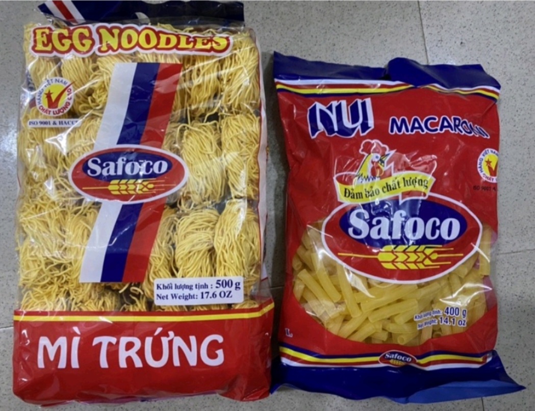 Mì Trứng, Nui ống Safoco