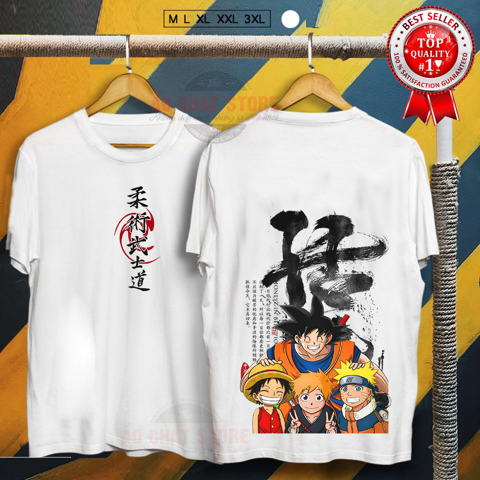 [HCM](SIÊU ĐỘC) Áo Thun GOKU NARUTO LUFFY Cực Chất - Hàng Siêu Đẹp OP112