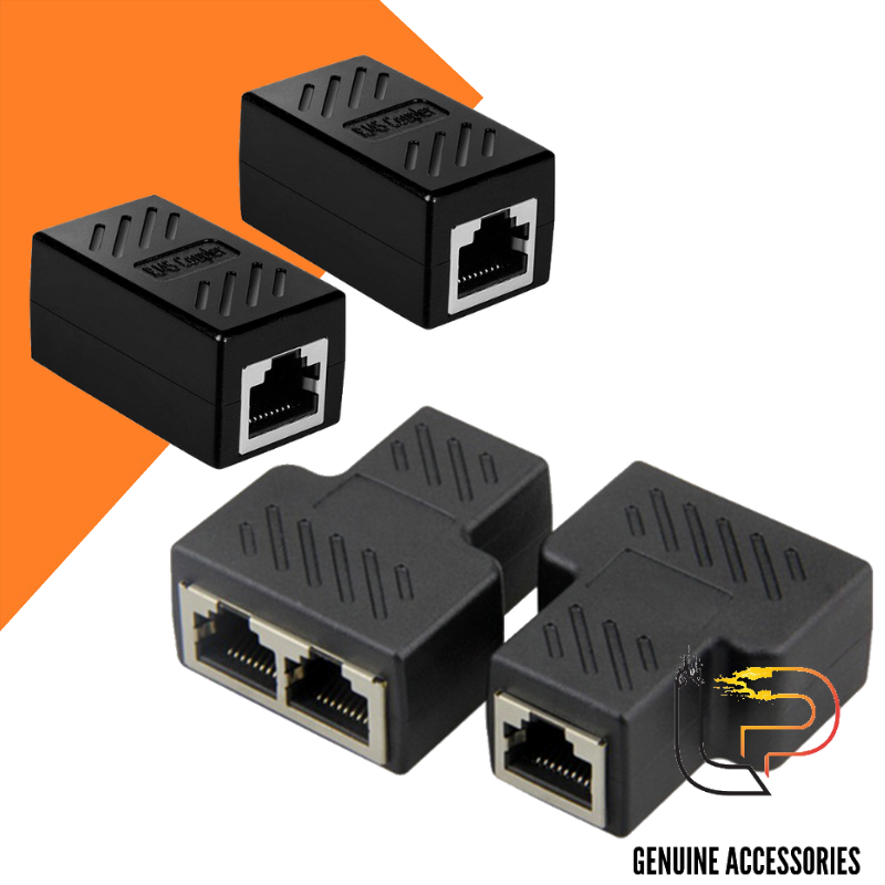 Đầu nối cáp mạng lan rj45 màu đen