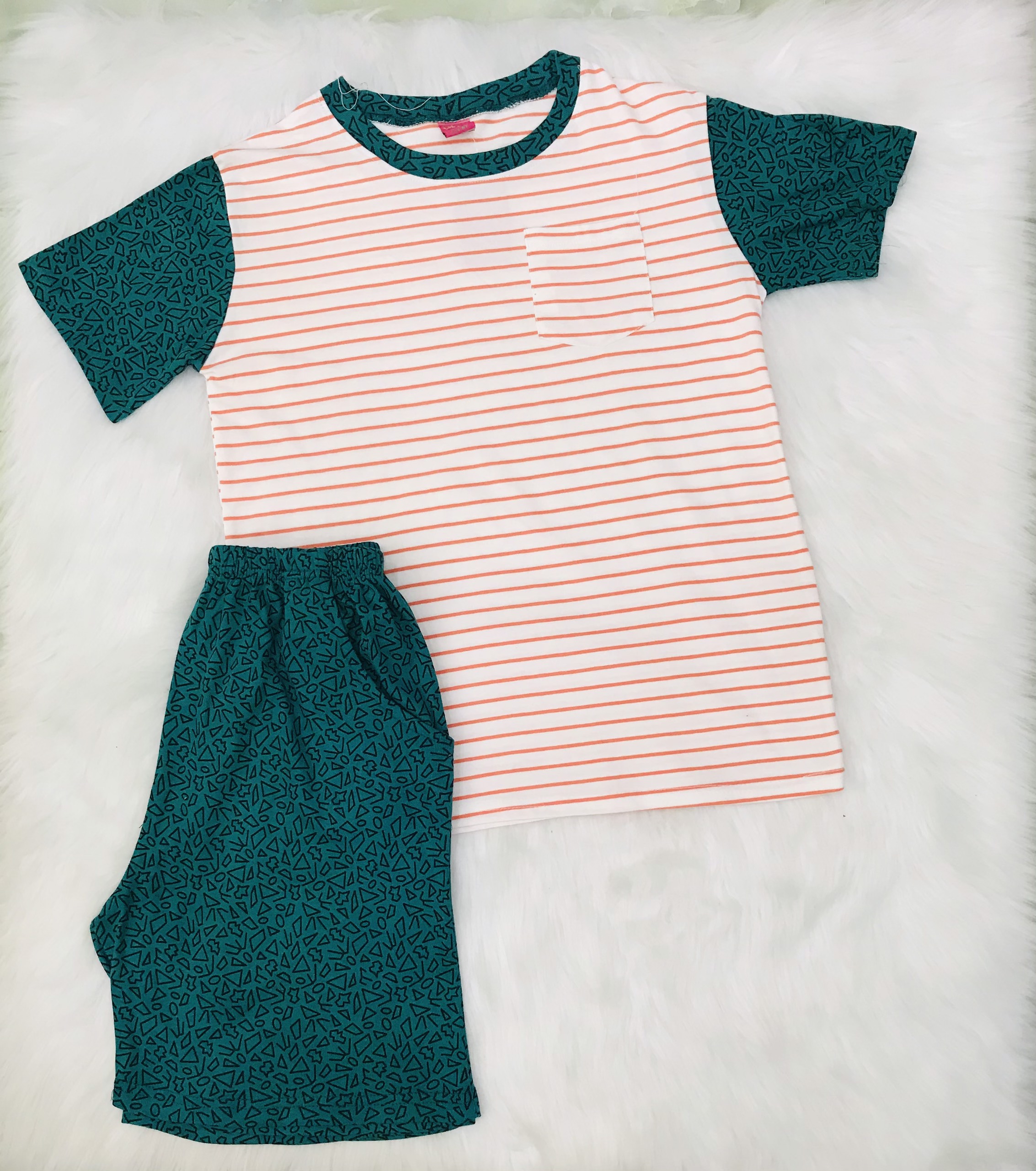 Bộ đồ thun tay ngắn cho bé trai từ 4-14 tuổi, 100% thun cotton co giãn 4 chiều thoáng mát