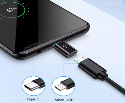 [HCM]Đầu chuyển đổi chân Micro USB (Cái) sang Type C
