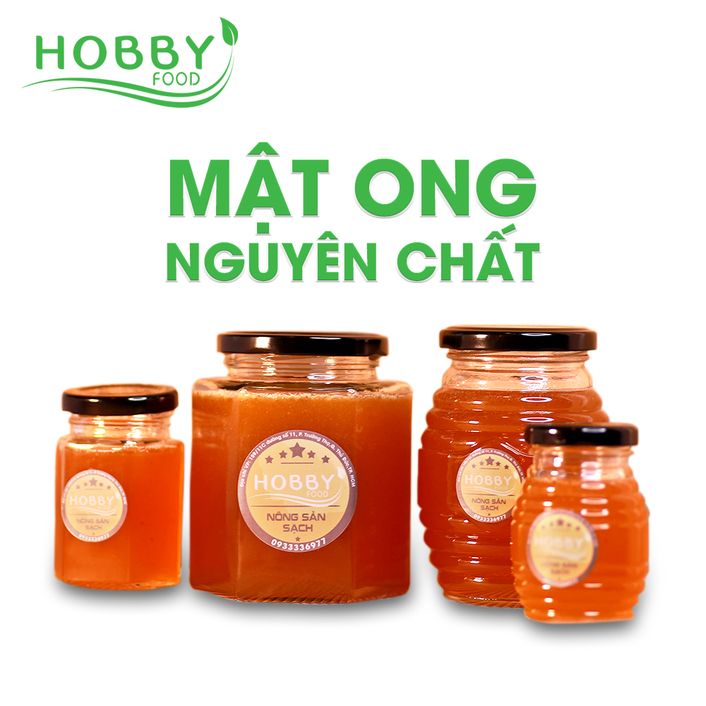[HCM]Mật ong rừng Gia Lai nguyên chất không pha - lọ nhỏ 100ml - HOBBY FOOD mật ong rừng gốc Gia Lai 0.1L