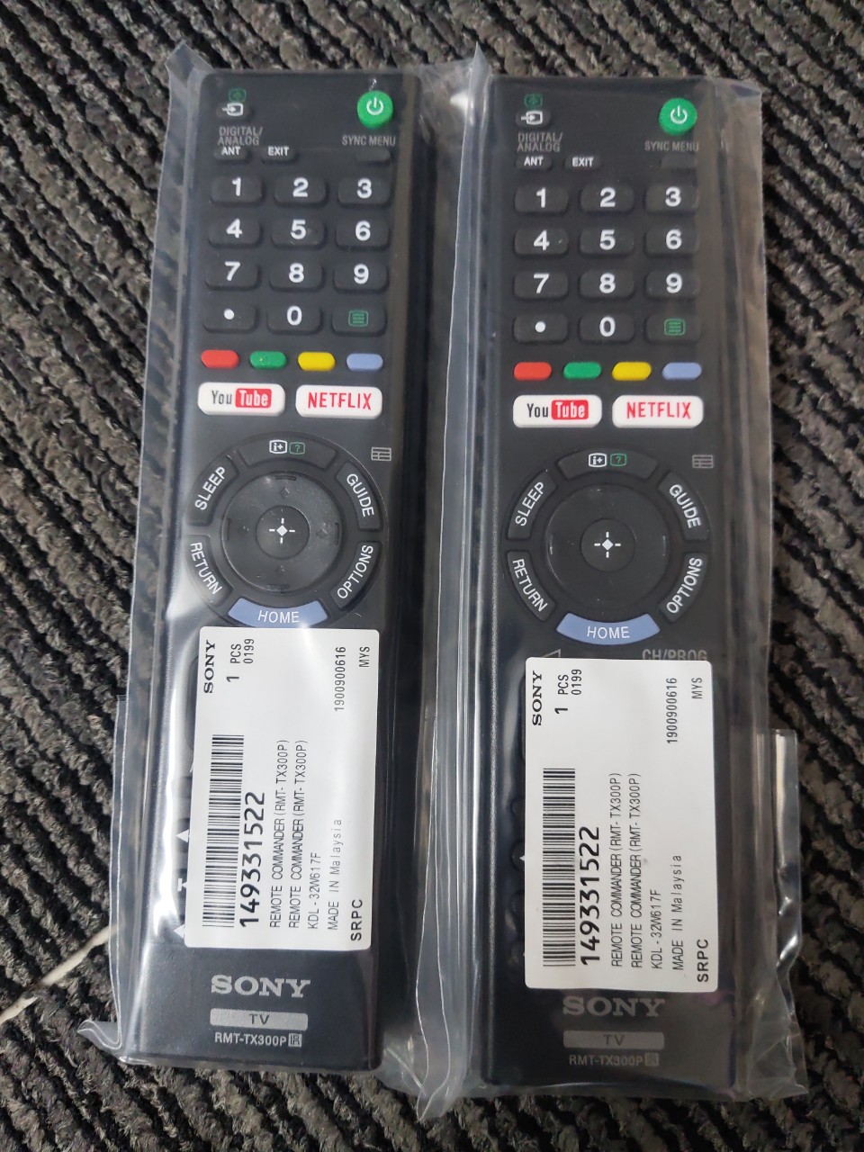 ĐIỀU KHIỂN TV SONY TX300P - DÙNG THAY THẾ TẤT CẢ ĐIỀU KHIỂN SONY- BẢO HÀNH 2 THÁNG