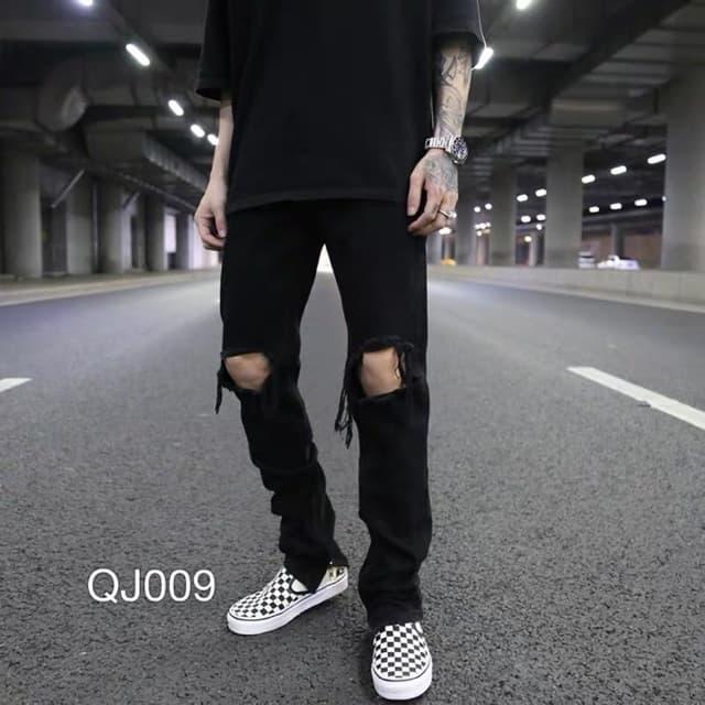 [HCM]Quần Jean Nam đen  Skinny Zipper ( có zip ở ống quần ) phong cách