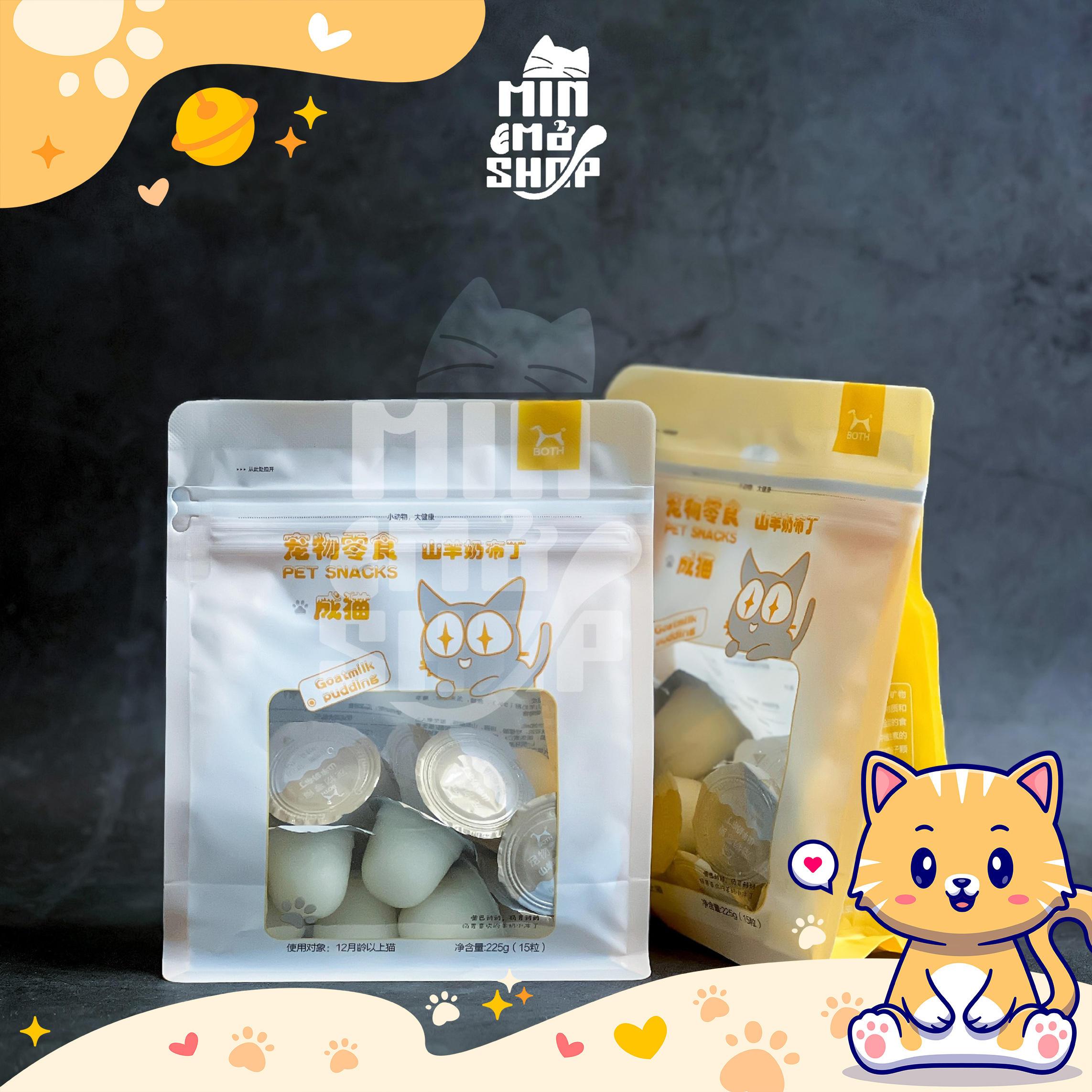 Pudding sữa dê both cho mèo trưởng thành