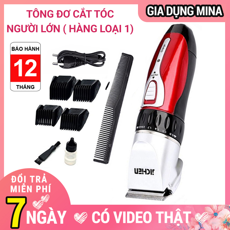 [HCM]Tông đơ căt tóc chuyên nghiệp Jichen JC-0817 Tăng đơ cắt tóc trẻ em và gia đình ( Chính Hãng ) Tông đơ hớt tóc cho bé sử dụng không dây BH12 tháng