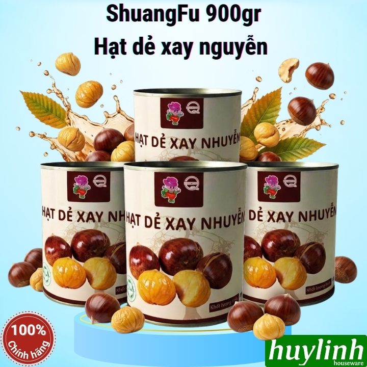900gr - Hạt dẻ xay nhuyễn ShuangFu - Nguyên liệu chính hãng sử dụng cho pha chế trà sữa - làm nhân bánh
