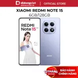 Điện thoại Xiaomi Redmi Note 15 4G 6GB/128GB | Pin lớn 6000mAh | Màn hình siêu bền - Hàng chính hãng