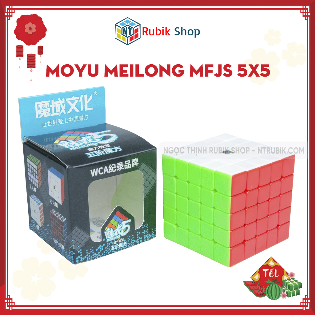 [Hoàn tiền 10%]Rubik 5x5 Stickerless MoYu MeiLong MFJS Rubik 5 Tầng