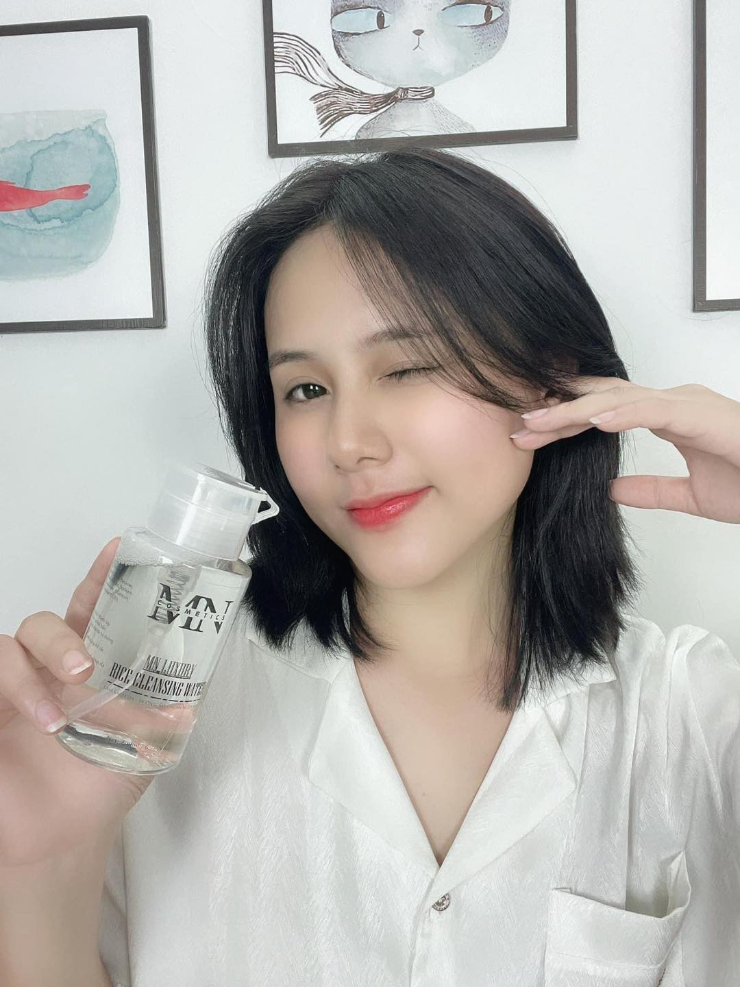 Nước tẩy trang mỹ nam rice cleasing water làm tươi mát da 200ml