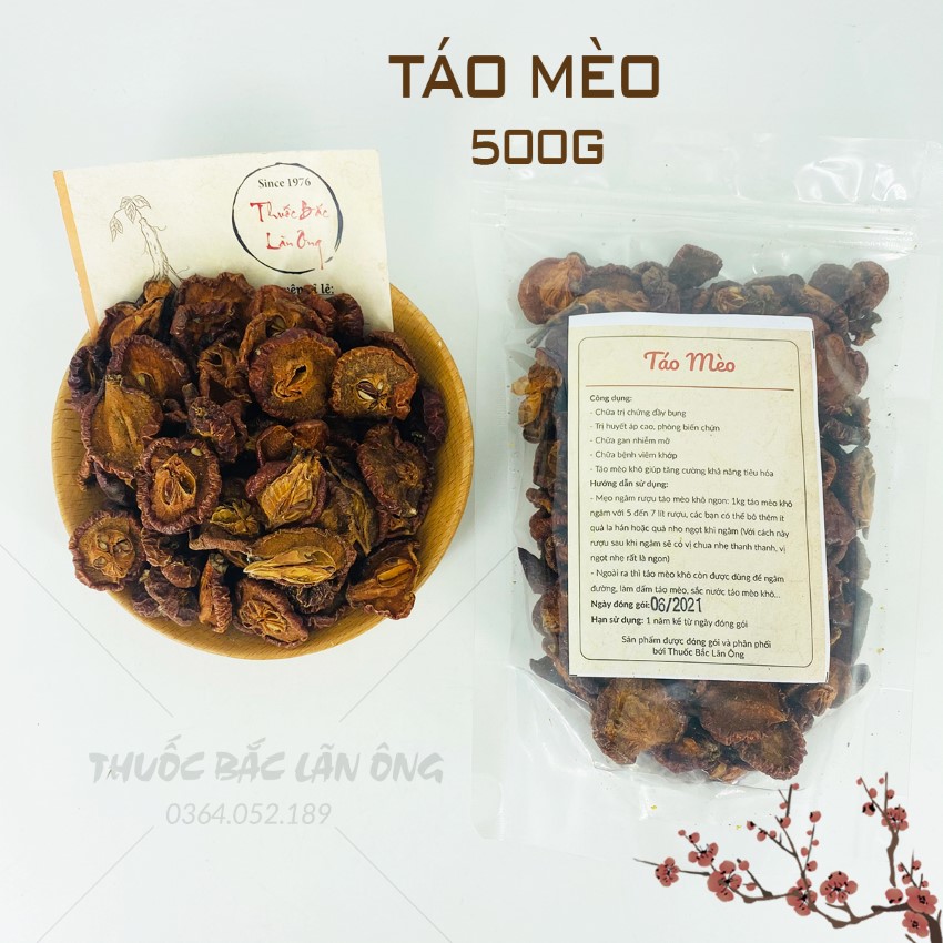Táo Mèo Khô 500g (Sơn Tra)