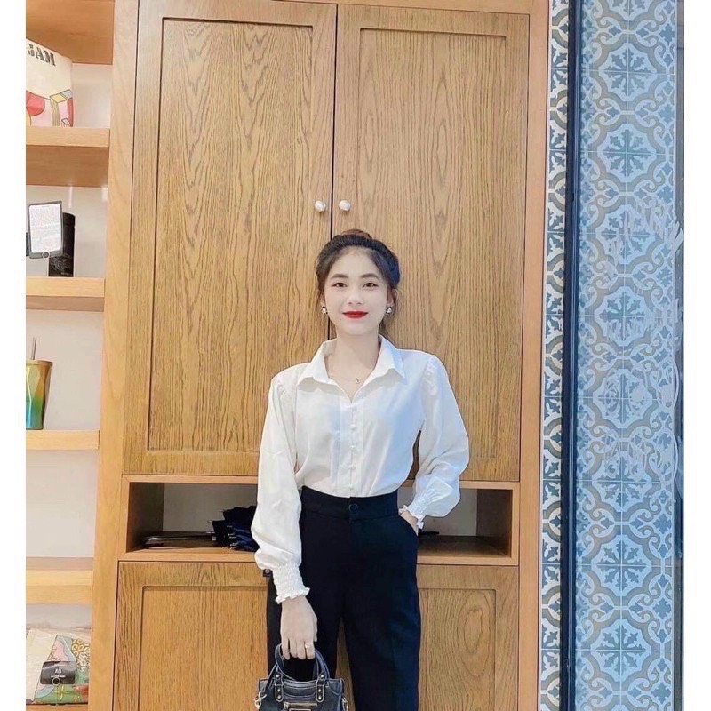 Áo sơ mi nữ tay bồng