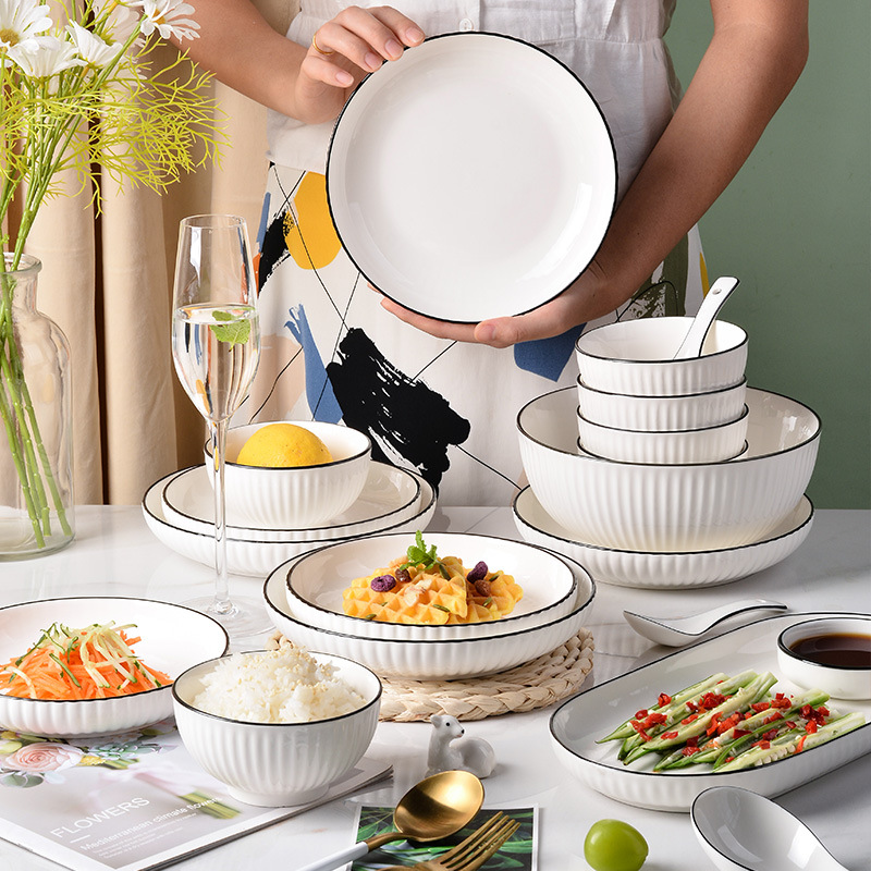 Bộ bát đĩa sứ xương cao cấp LP9S