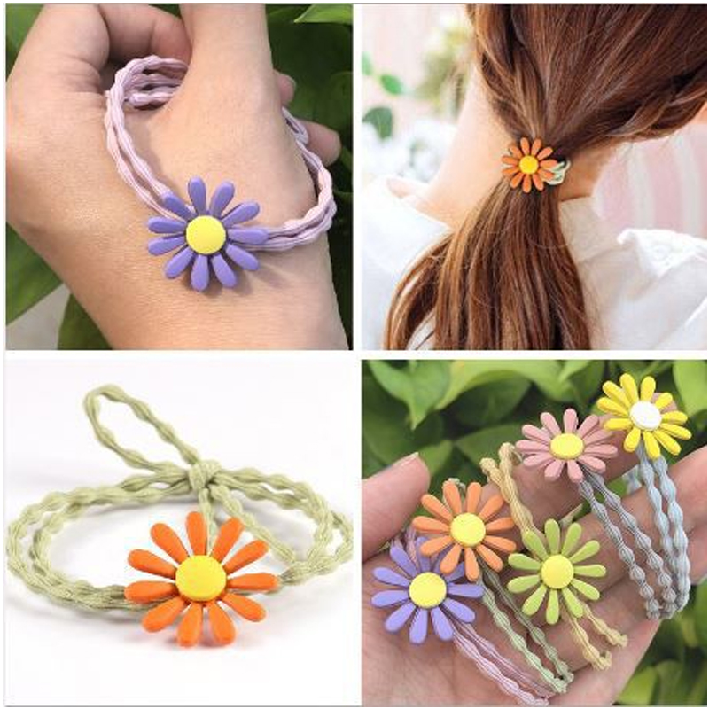 Combo 05 chiếc Cột Tóc Bông Hoa Xinh yêu Cute Giá hạt dẻ