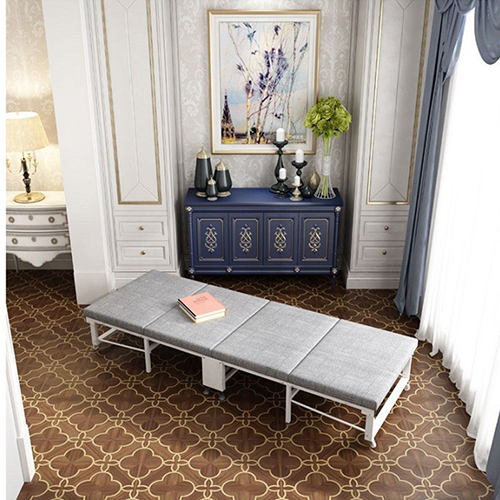 [Tặng vocher giảm giá] Giường gấp gọn 4 lớp đệm xốp, có bánh xe di chuyển- Vừa là sofa vừa là giường ngủ-