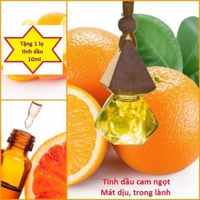 Tinh dầu treo xe Hương Cam ngọt cao cấp tặng lọ 10ml