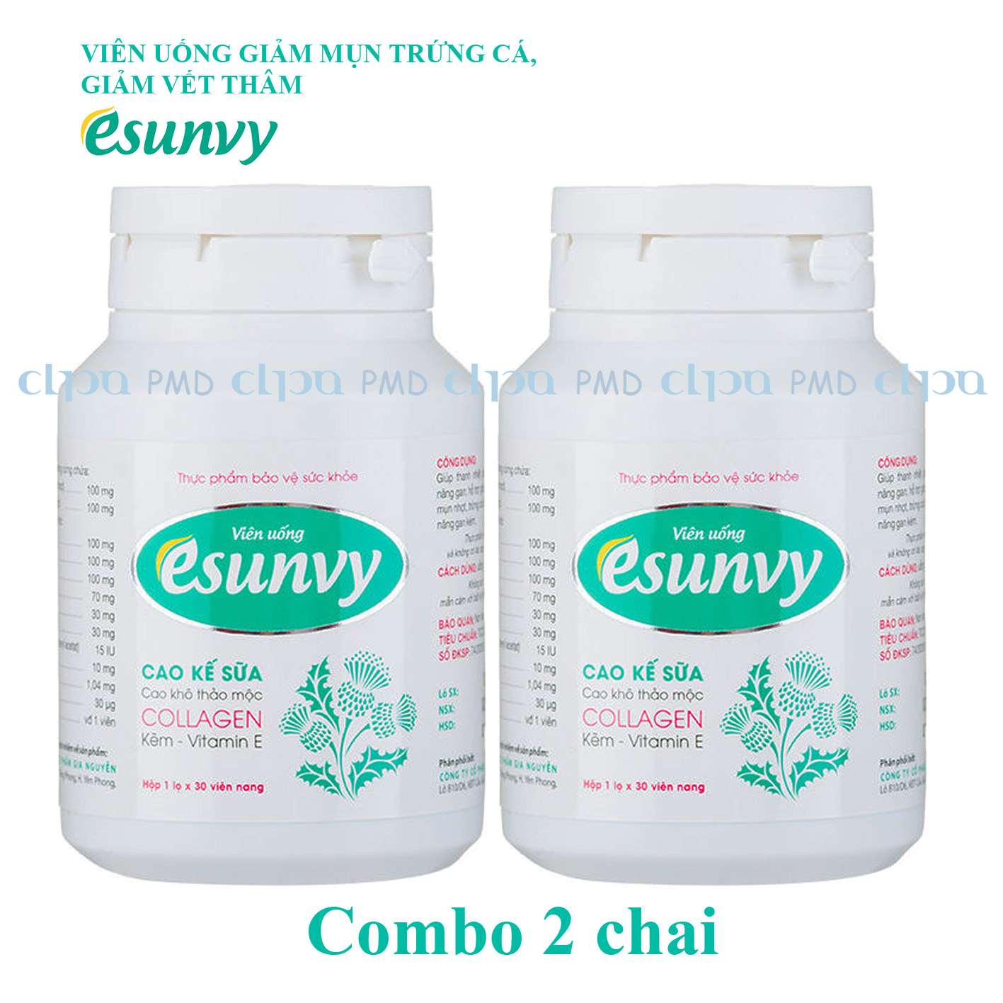 Viên uống esunvy: giảm mụn trứng cá, giảm vết thâm