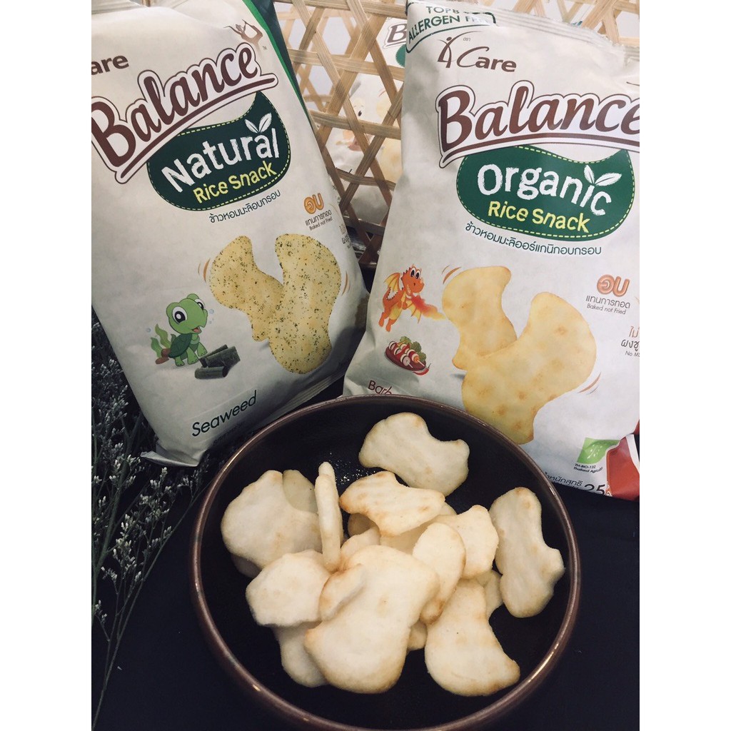 Snack gạo hữu cơ Balance Organic Rice Snack cho bé