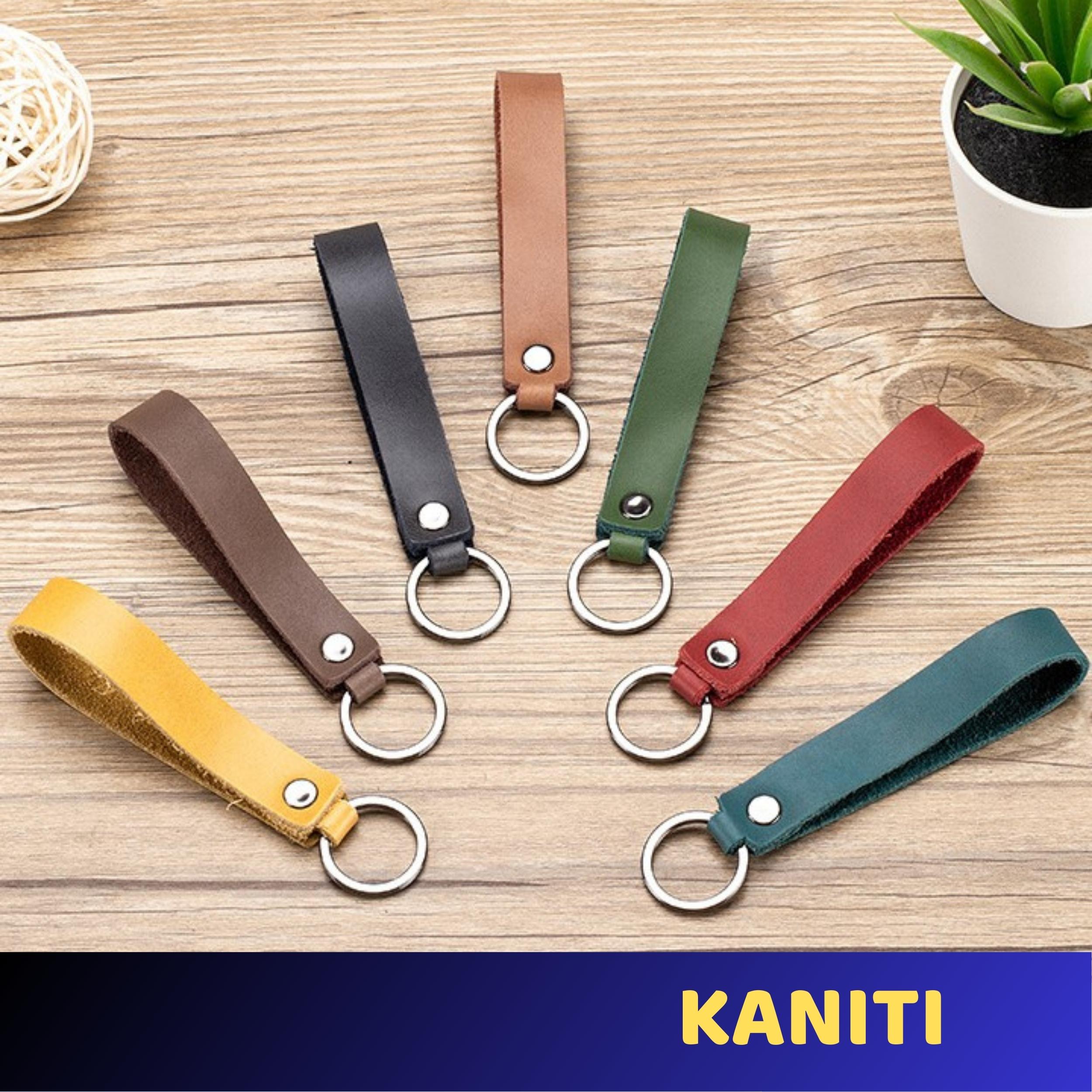 Móc khoá dây da cao cấp, móc chìa khoá xe máy, ô tô, chìa khoá nhà - v51