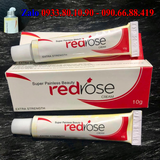 Kem Tê RedRose phun xăm Môi mày mí mắt 10g - Loại 1 Siêu Mạnh không đau êm ru