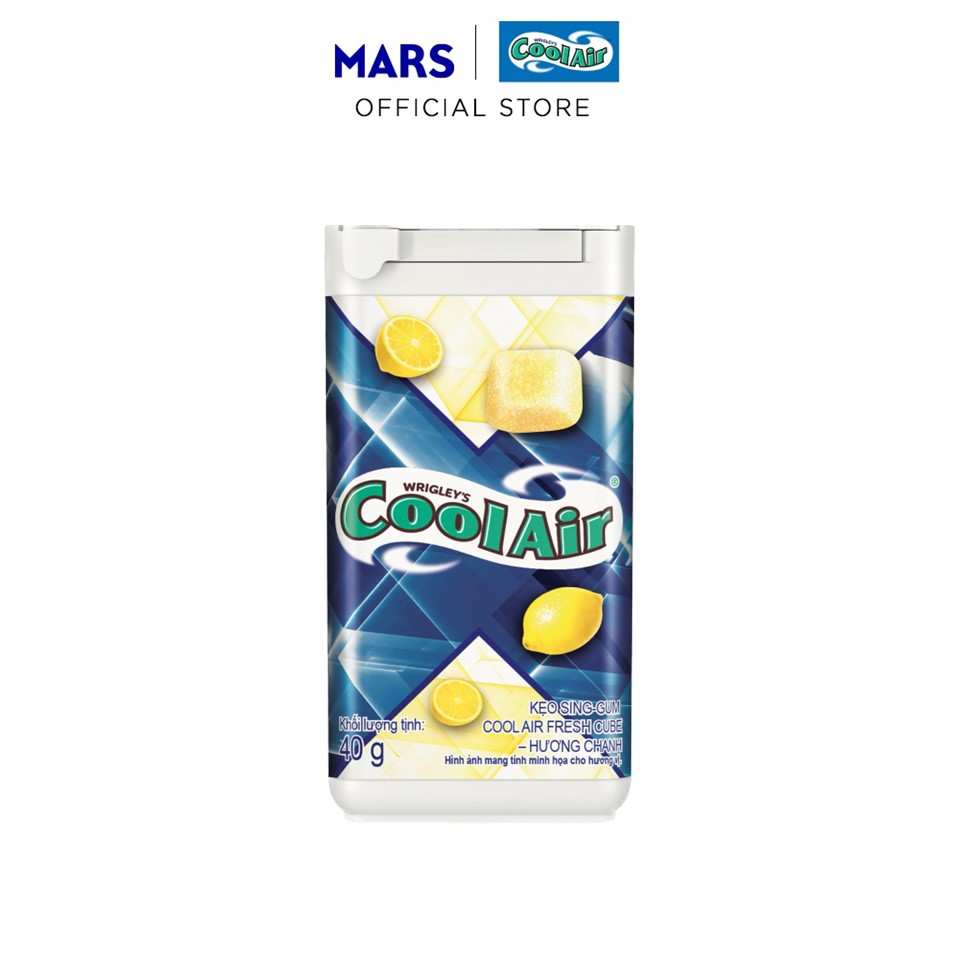 [25-29.06 - Voucher 10% Đơn 99K] Combo 4 Kẹo Sing-Gum Cool Air Fresh Cube - Hương Chanh 40g