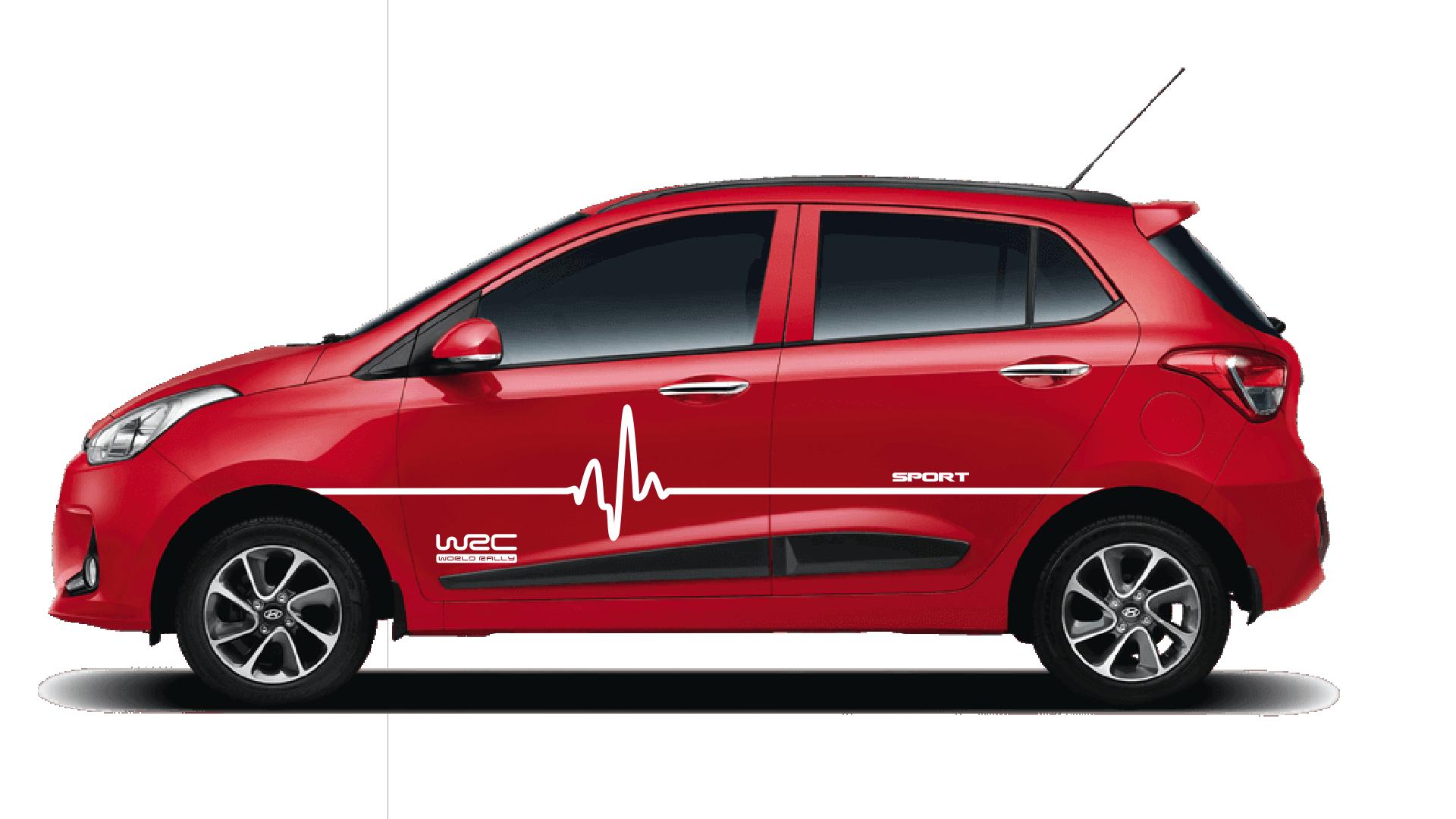 Tem dán sườn xe Ô tô Hatback 00019