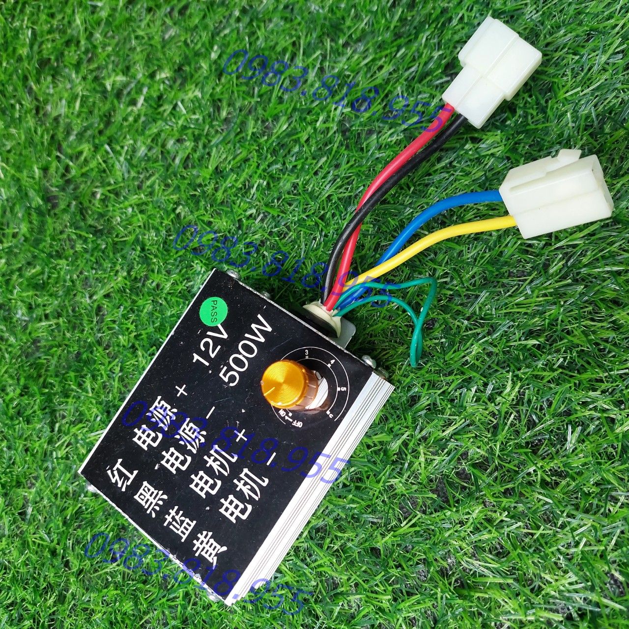 Ic điều tốc 12v 500w và 24v500w núm vặn chỉnh tốc motor động cơ dc có chổi than