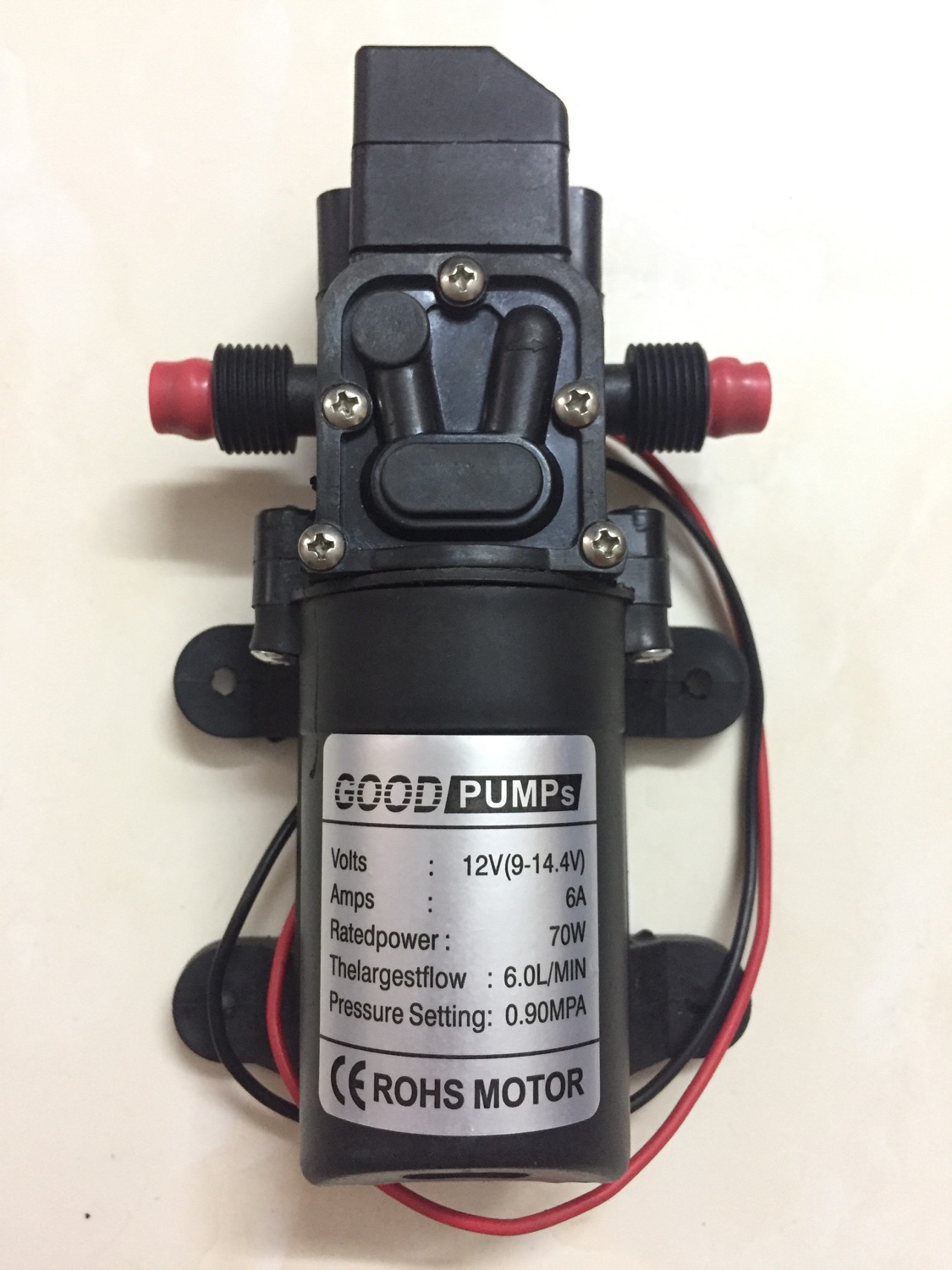 Máy bơm mini tăng áp lực nước 12V, máy phun sương làm mát,tưới cây,rửa xe,bơm áp nóng lạnh