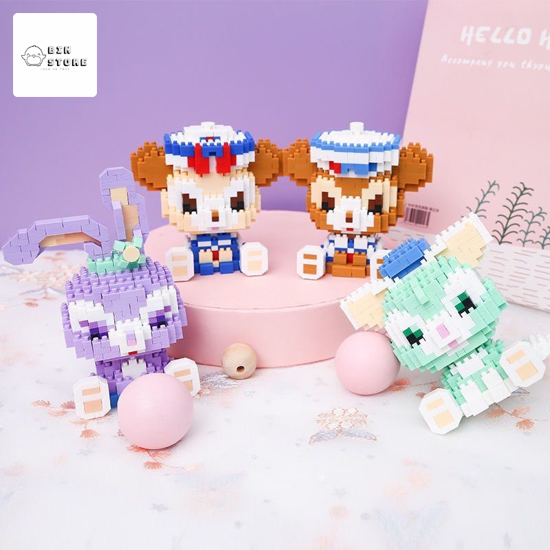 Lego linkgo đồ chơi 3D lắp ghép xếp hình nhân vật gấu dễ thương , quà tặng sinh nhật