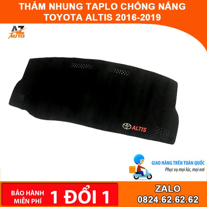 Thảm nhung taplo chống nắng Toyota Altis 2016-2021