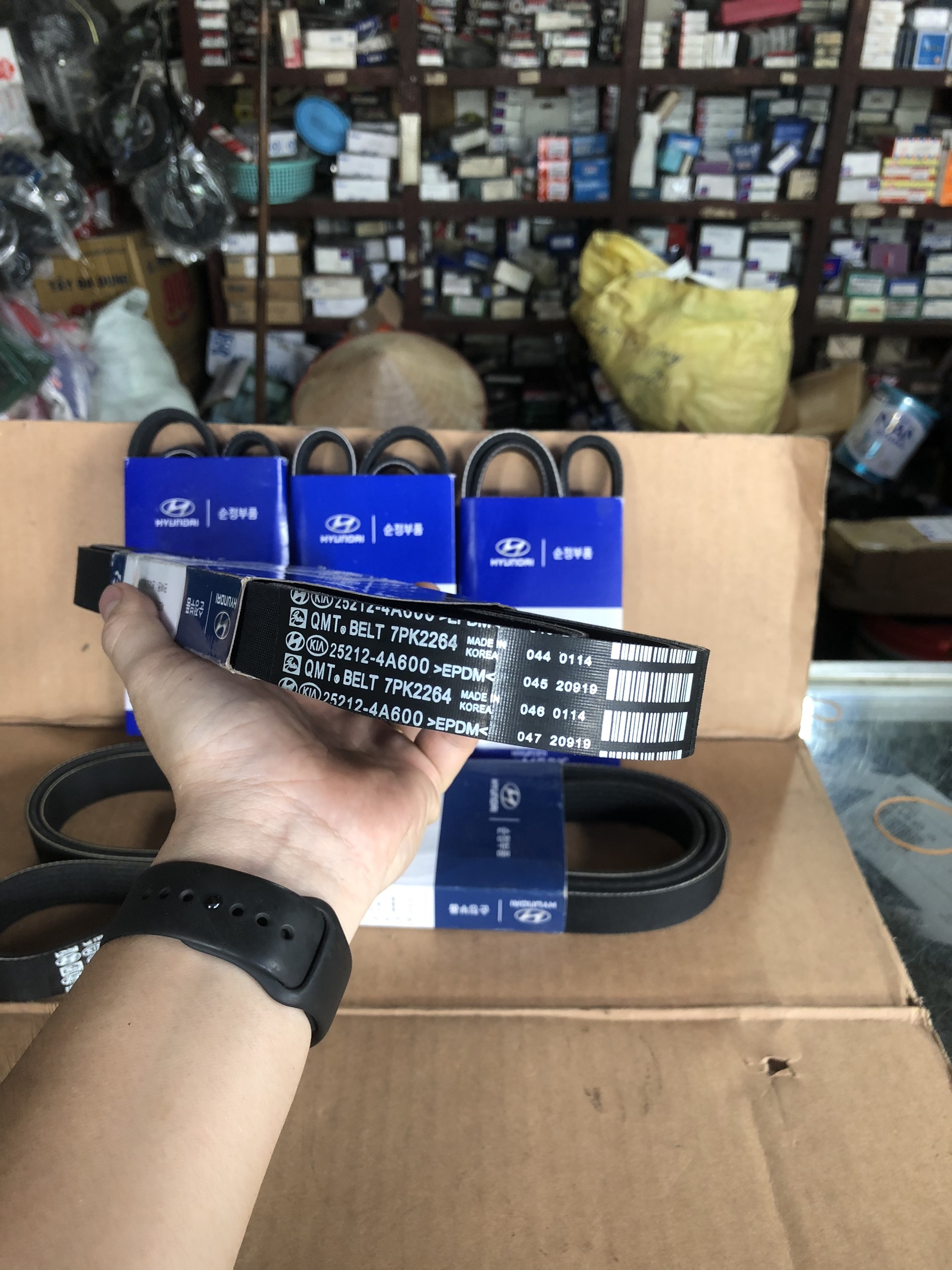 Dây curoa tổng kia new fontier k200 k250 mobis korea