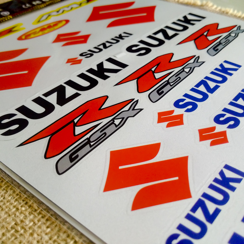 Decal nhiệt phản quang dán xe suzuki sắc nét, chống thấm fg64