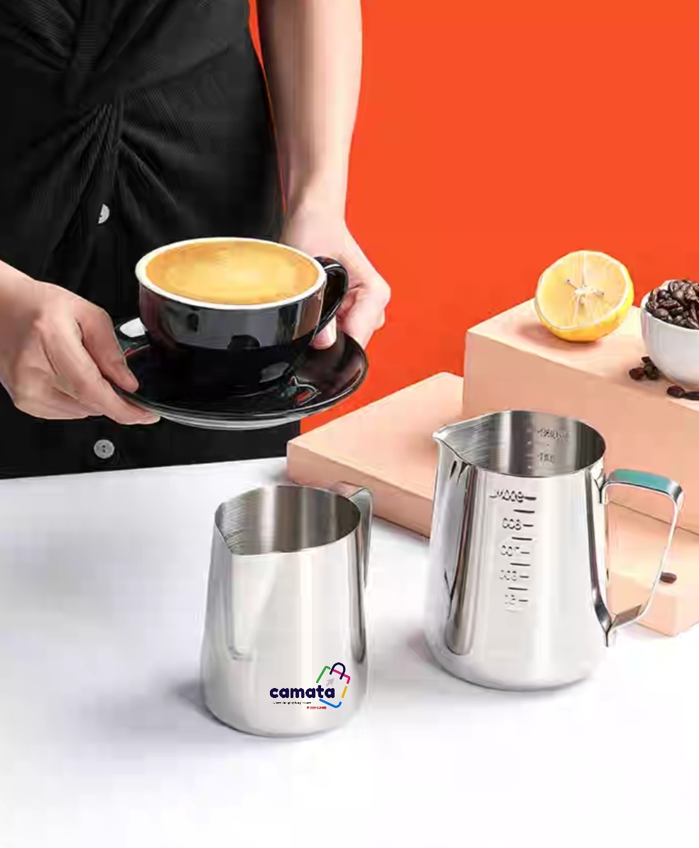 Ca đong inox có định lượng - CAMATA - ca đong chia vạch - ca đong trà sữa - ca đong pha chế