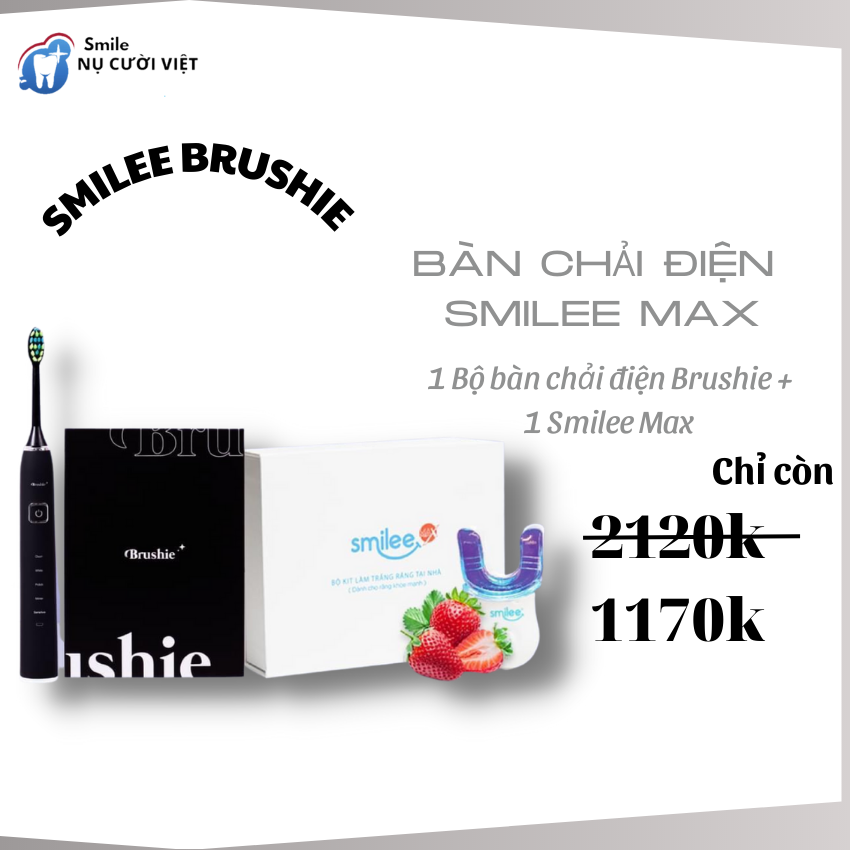Bộ Kít Làm Trăng Răng Smilee Tẩy Trắng Răng Làm trắng Răng Khi Mua Đồng  Bàn Chải Điện Và Bộ Kít Trắng