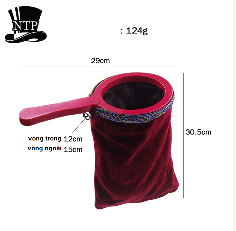 Đồ chơi Ảo thuật túi càn khôn size trung khóa tốt loại mới
