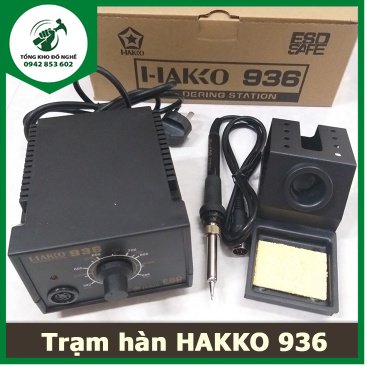 Trạm hàn Hakko 936 công nghệ nhật bản điều chỉnh nhiệt độ _Tay hàn Hakko 907 _TKDN