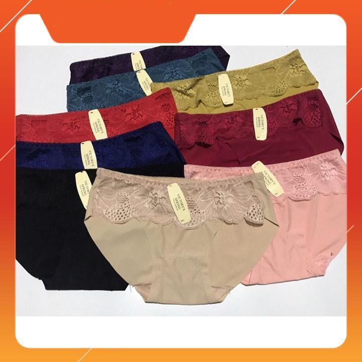 Set 10 quần chíp 5507, quần lót su ren cao cấp, quần lót nữ su ren thun lạnh