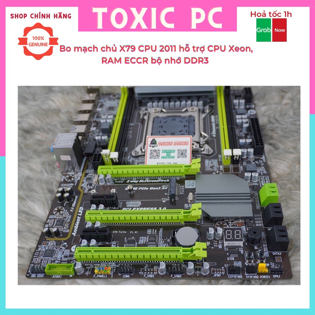 Bo mạch chủ x79 cpu 2011 hỗ trợ cpu xeon, ram eccr bộ nhớ ddr3 atx, x79 flexhd