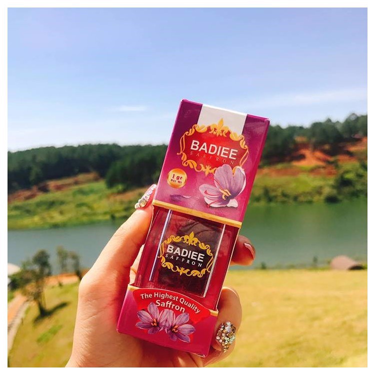 [HCM]Nhụy Hoa Nghệ Tây Saffron Badiee Super Negin 1G tặng kèm voucher nước hoa